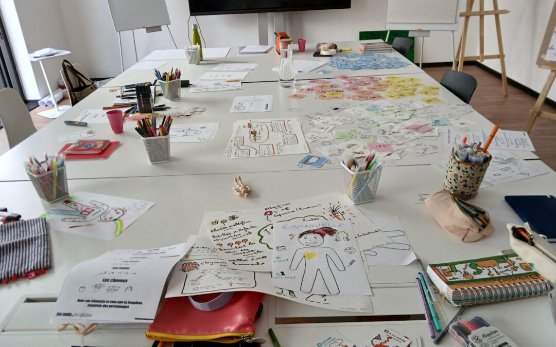 Retour sur l’atelier Parents-Enfants autour de la facilitation graphique.
